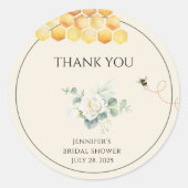 Chou Bee Merci Fête des mariées Favoriser Sticker (Devant)