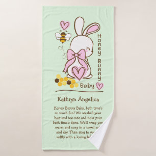 Chou Bunny Baby Girl Towel - Serviette de bain per