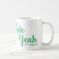 Chou frisé ouais je suis tasse végétalienne