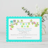 chou mignon garçon baby shower invitation (Debout devant)