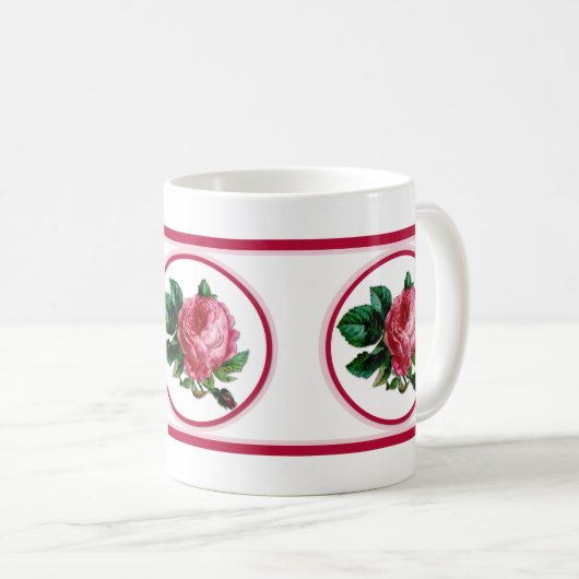 Chou Rose café Mug (Devant droit)