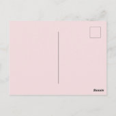 Chou rose Rose Fleurs Vintages Carte Anniversaire (Dos)