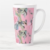 Chou rose Rose Rose Aquarelle florale Mum Mug (Droite)