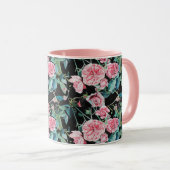 Chou rose Rose Rose Grandma Mug florale (Devant droit)