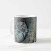 Chouette à cris couché Mug (Devant gauche)