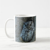 Chouette à cris couché Mug (Gauche)