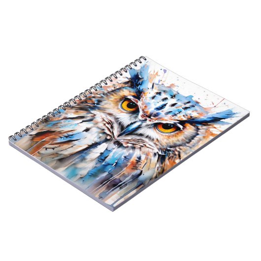 Chouette à neige | Journal Carnet (Côté gauche)