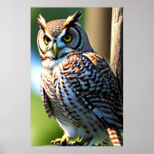 Chouette adorable | AI Art Poster (Devant)