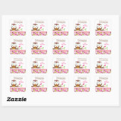 Chouette Anniversaire Merci Favoriser Stickers Éti (Feuille)