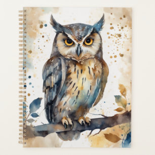 Chouette aquarelle
