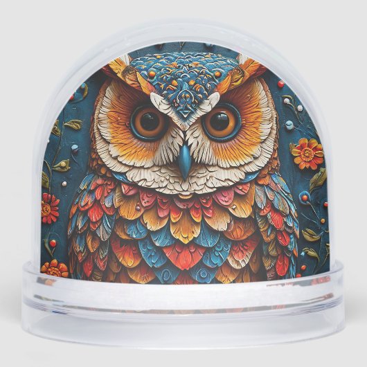 Chouette Artistique Colorée (Avant)