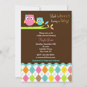 Chouette Baby Shower Invitations Chouettes