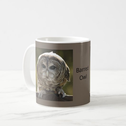 Chouette barrée Mug (Devant gauche)