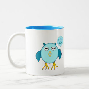 Chouette Bébé Bleu Cute Chouette Mug