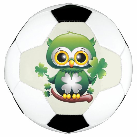 Chouette bébé St Patrick dessin animé mignon (Devant)