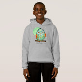 Chouette blanche Aquarelle Style Nom École sur le  (Devant entier)