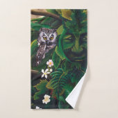 Chouette blanche celtique (Serviette à main)