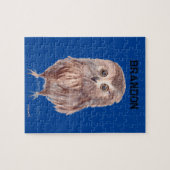 Chouette bois forêt bois forêt bois Jigsaw Puzzle (Horizontal)