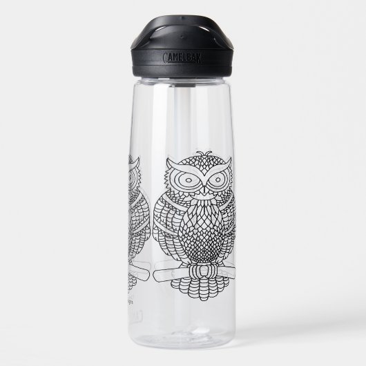 Chouette - Bouteille d'eau (25oz) (Arrière)