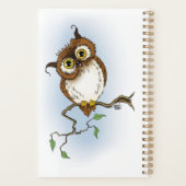 Chouette brune mignonne Bleu faune Caprice (Dos)