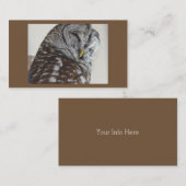 Chouette Carte de visite (Devant / Derrière)