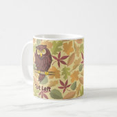 Chouette Cartoon Café Mug (Devant gauche)