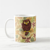 Chouette Cartoon Café Mug (Gauche)