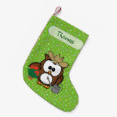 chouette chaussette de Noël pour jardinier (Devant (Accrochage))