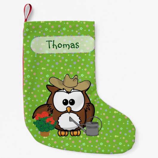chouette chaussette de Noël pour jardinier (Devant)