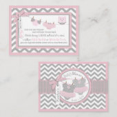Chouette Chevron Tutus Chouette Apportez une carte (Devant / Derrière)