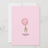 Chouette Chouette Invitations Fille Maman Papa (Dos)