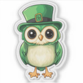 Chouette Chouette Sticker de jour St. Patrick (Devant)