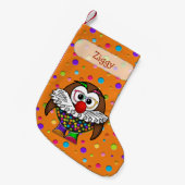 chouette clown chaussette de Noël (Devant (Accrochage))