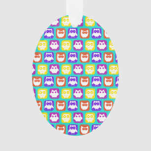 Chouette colorée Motif
