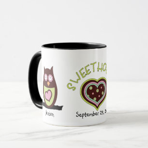 Chouette Couple Anniversaire Mug