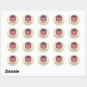 Chouette Cutesy CELA APPARTIENT AUX Stickers (Feuille)