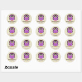 Chouette Cutesy CELA APPARTIENT AUX Stickers (Feuille)