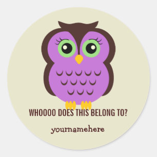 Chouette Cutesy CELA APPARTIENT AUX Stickers