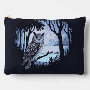 Chouette dans sac de voyage pour accessoires de dé