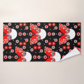 Chouette d'art populaire (Serviette de bain)
