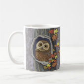 Chouette d'automne et couleurs d'automne Mug de ca (Gauche)