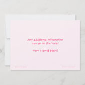 Chouette d'automne sur Fence Pink Invitation d'ann (Dos)