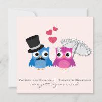 Chouette de chambre mignonne et Faire-part de mari