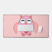 Chouette de coeur rose (Clavier et souris)