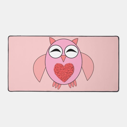 Chouette de coeur rose (Recto)