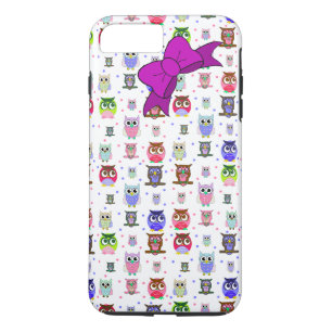 Chouette de dessin coloré iPhone 7 Plus coque