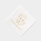 Chouette de graduation dans un Casquette tenant un (Droite)
