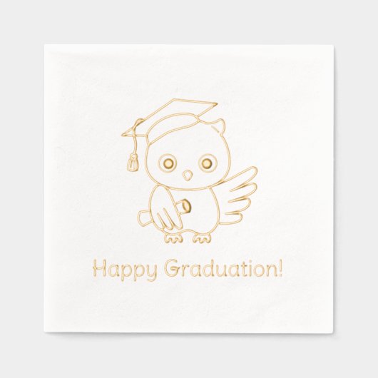 Chouette de graduation dans un Casquette tenant un (Recto)