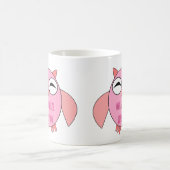 Chouette de message d'amour mignonne Mug (Centre)