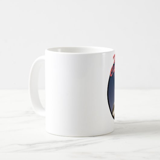Chouette de Noël - Blanc 11 oz Mug blanc classique (Devant gauche)